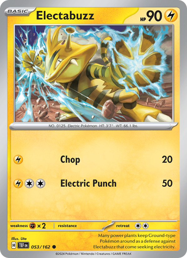 Electabuzz (053/162) Reverse Holo card image