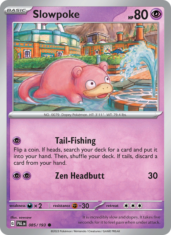 Slowpoke (085/193) Reverse Holo card image