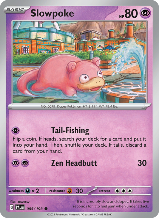 Slowpoke (085/193) Reverse Holo card image