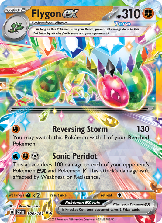 Flygon ex (106/191) Holographic card image