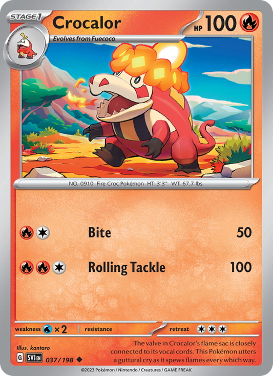 Crocalor (037/198) Reverse Holo card image