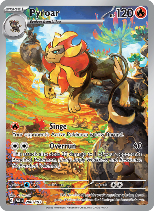 Pyroar (200/193) Holographic card image