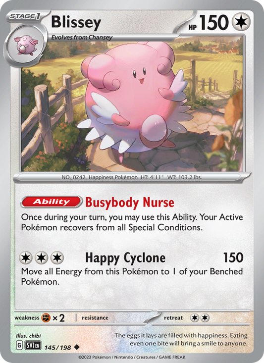 Blissey (145/198) Reverse Holo card image