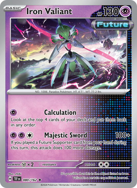 Iron Valiant (080/162) Reverse Holo card image