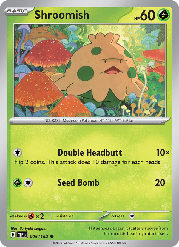 Shroomish (006/162) Reverse Holo card image