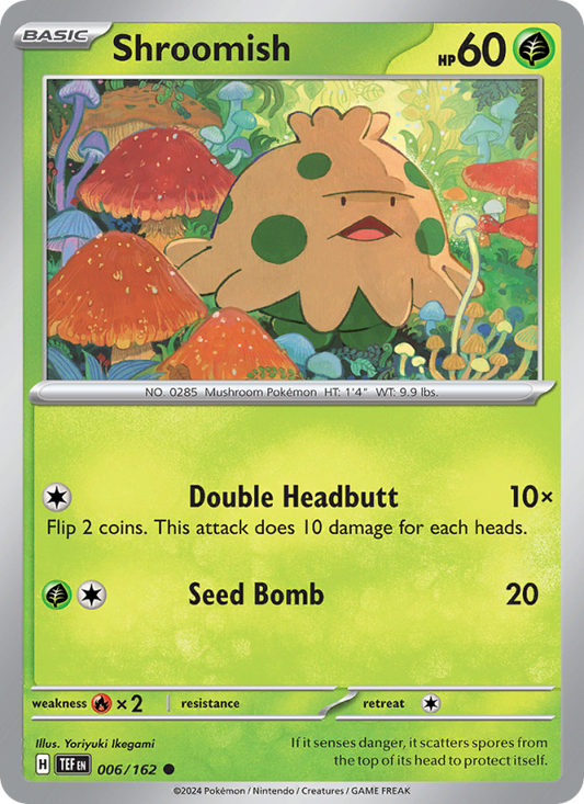 Shroomish (006/162) Reverse Holo card image