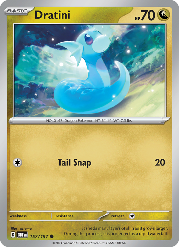 Dratini (157/197) Reverse Holo card image