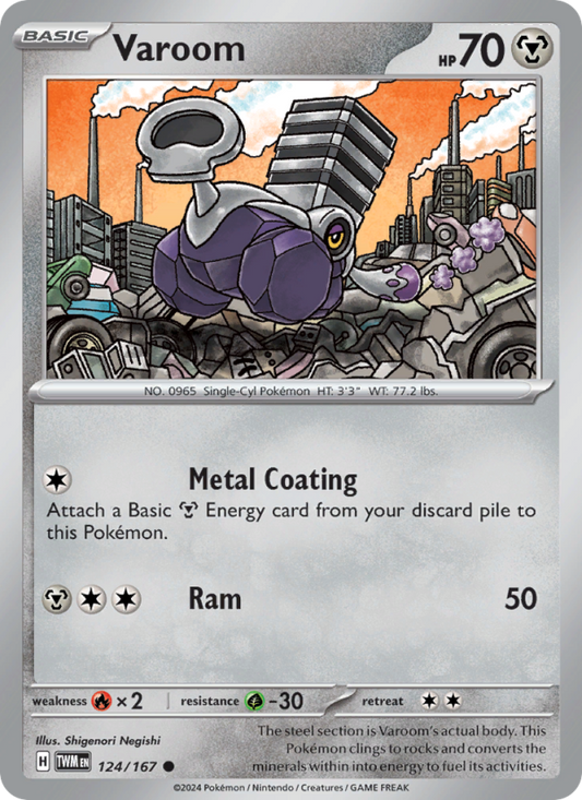 Varoom (124/167) Reverse Holo card image
