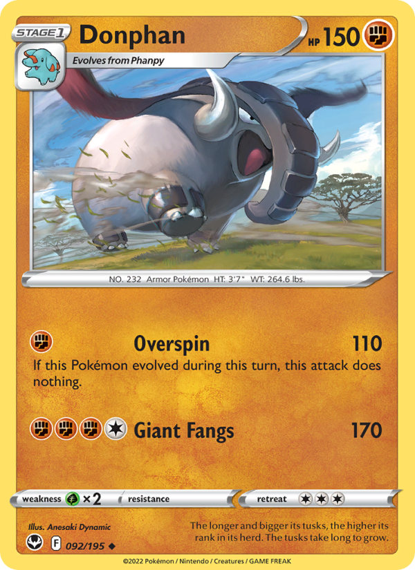 Donphan (092/195) Reverse Holo card image