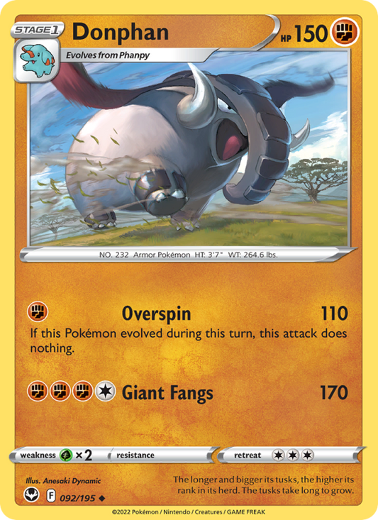 Donphan (092/195) Reverse Holo card image