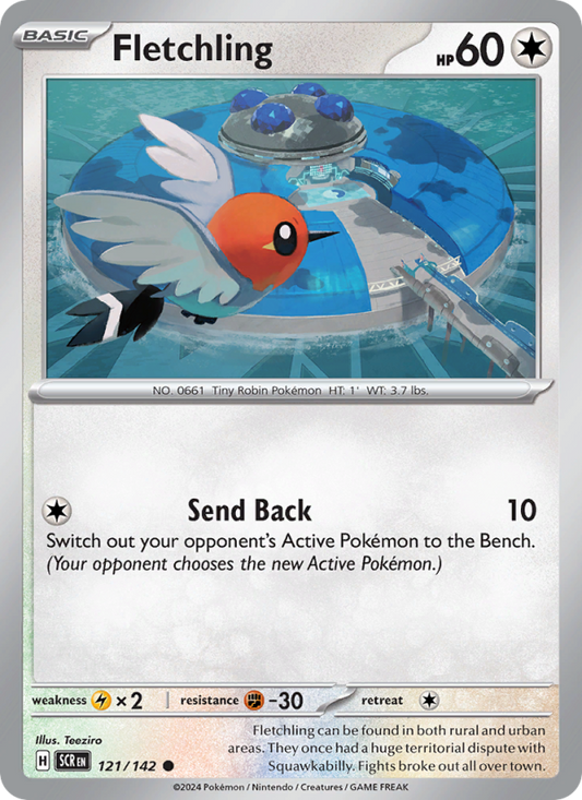 Fletchling (121/142) Reverse Holo card image