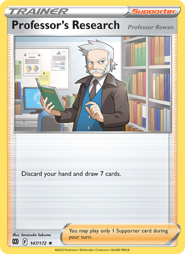 Professor's Research (147/172) Reverse Holo card image