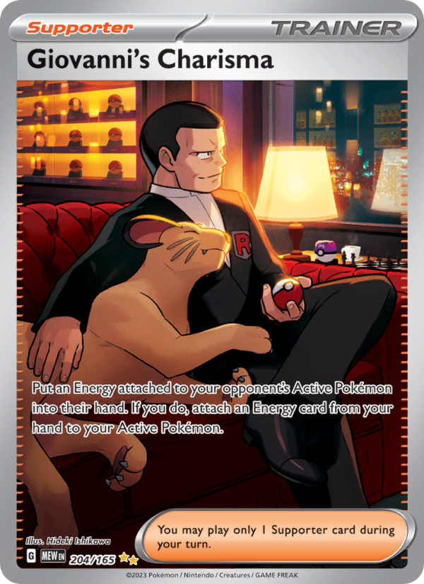 Giovanni's Charisma (204/165) Holographic card image