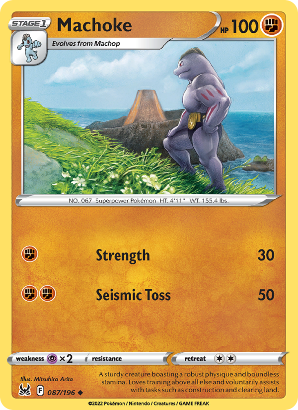 Machoke (087/196) Reverse Holo card image