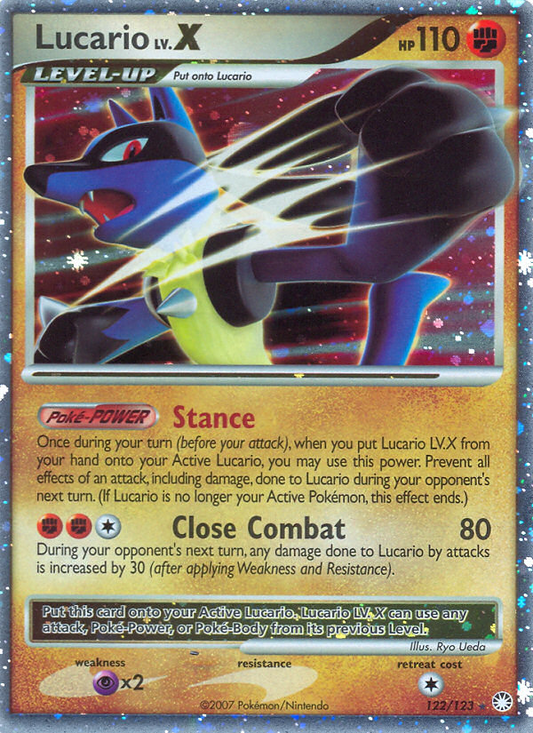 Lucario (122/122) Reverse Holo card image