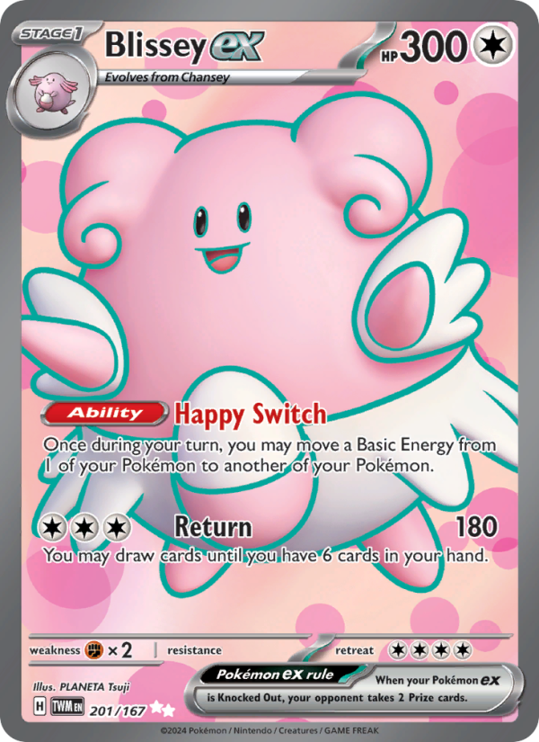 Blissey ex (201/167) Holographic card image