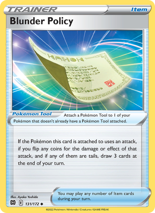 Blunder Policy (131/172) Reverse Holo card image