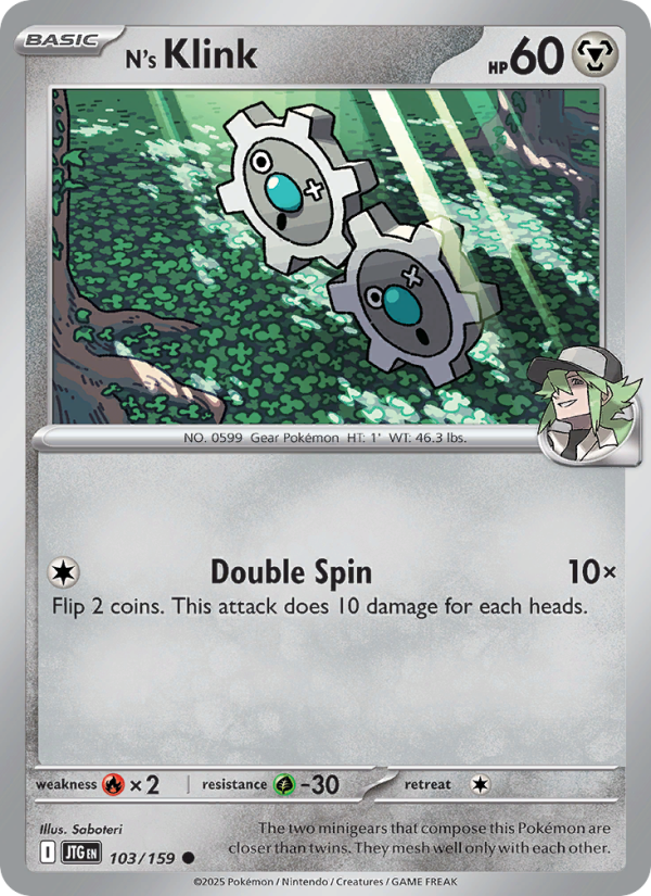 N's Klink (103/159) Reverse Holo card image