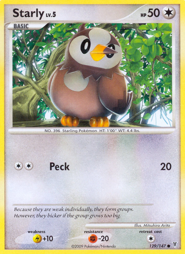 Starly (129/147) Reverse Holo card image