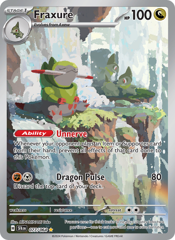 Fraxure (077/64) Holographic card image