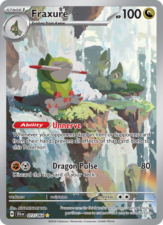 Fraxure (077/64) Holographic card image