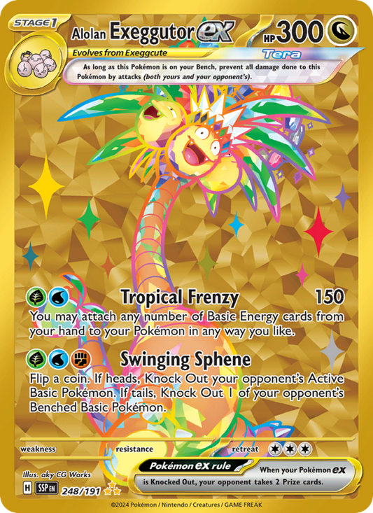 Alolan Exeggutor ex (248/191) Holographic card image