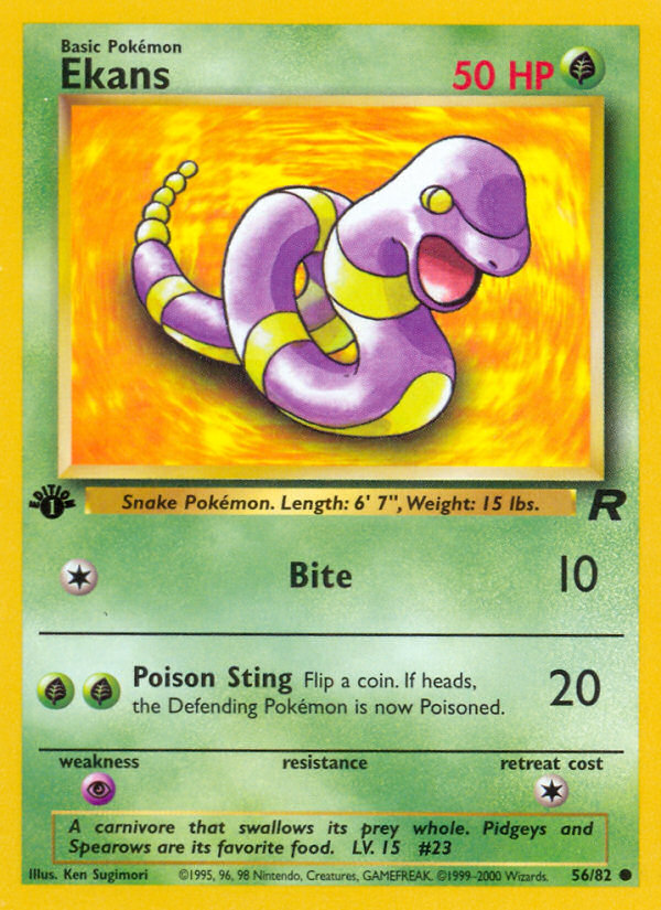 Ekans (056/82) Reverse Holo card image