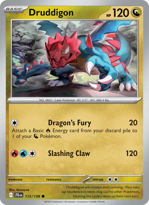 Druddigon (115/159) Reverse Holo card image