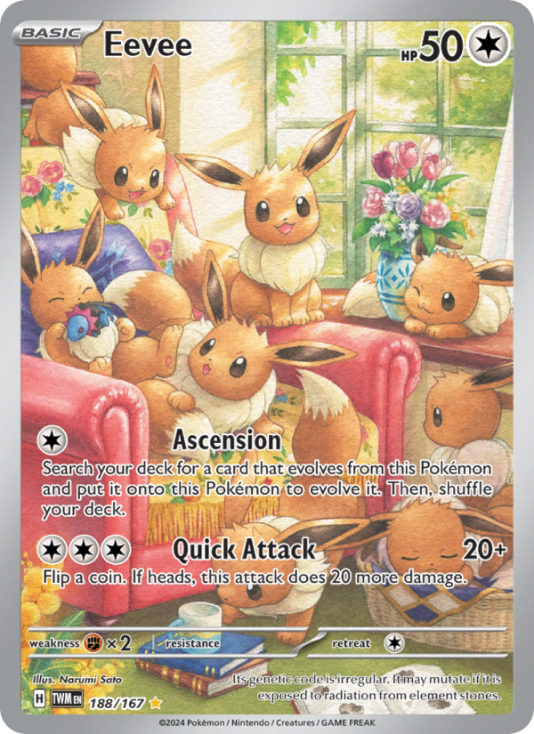 Eevee (188/167) Holographic card image