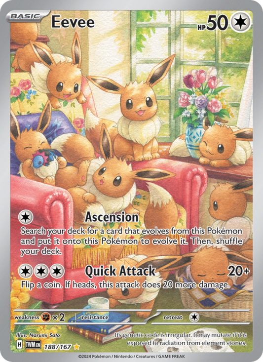 Eevee (188/167) Holographic card image