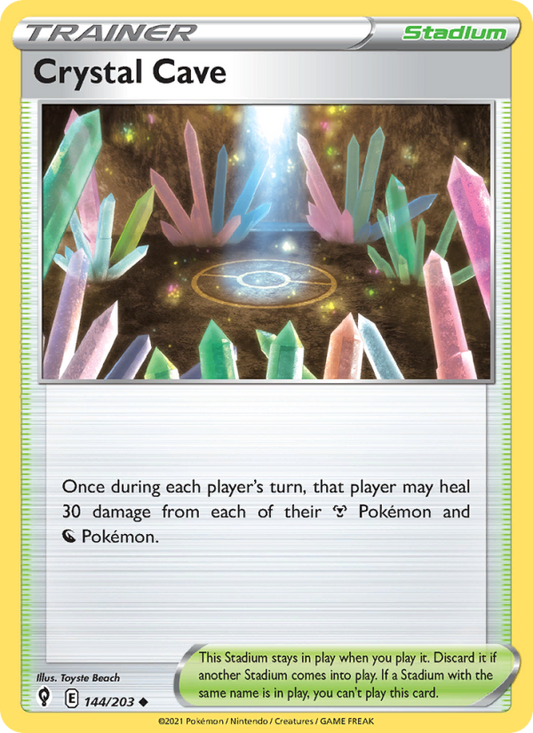 Crystal Cave (144/203) Reverse Holo card image
