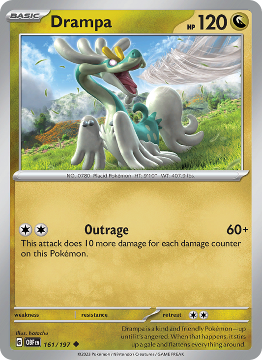 Drampa (161/197) Reverse Holo card image