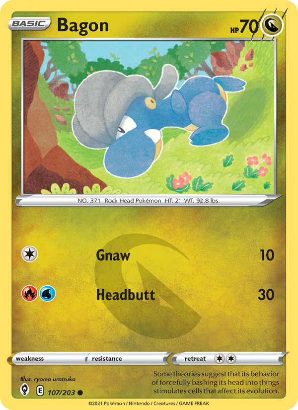 Bagon (107/203) Reverse Holo card image