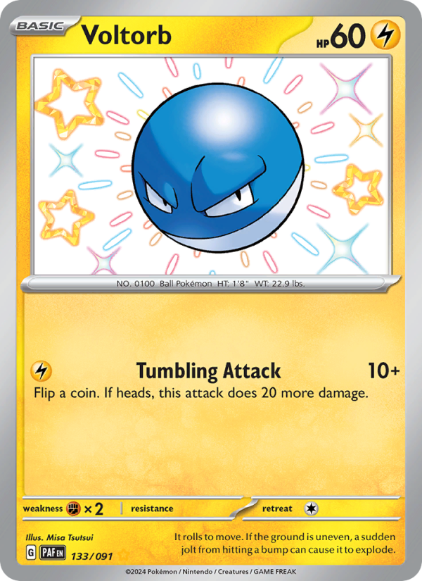 Voltorb (133/91) Holographic card image
