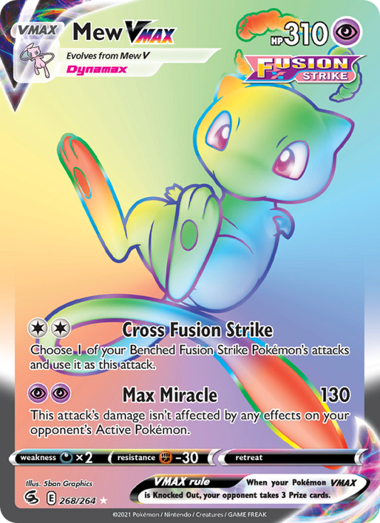 Mew VMAX (268/264) Holographic card image