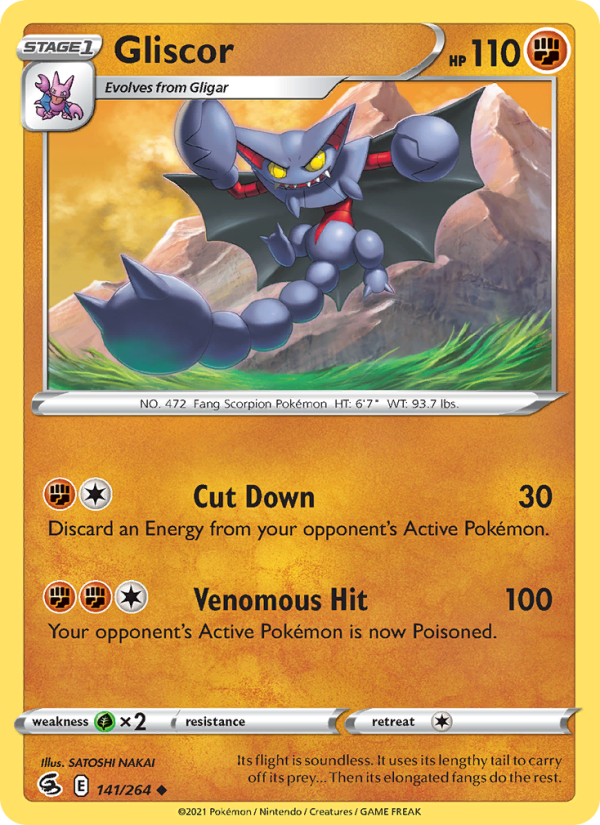 Gliscor (141/264) Reverse Holo card image