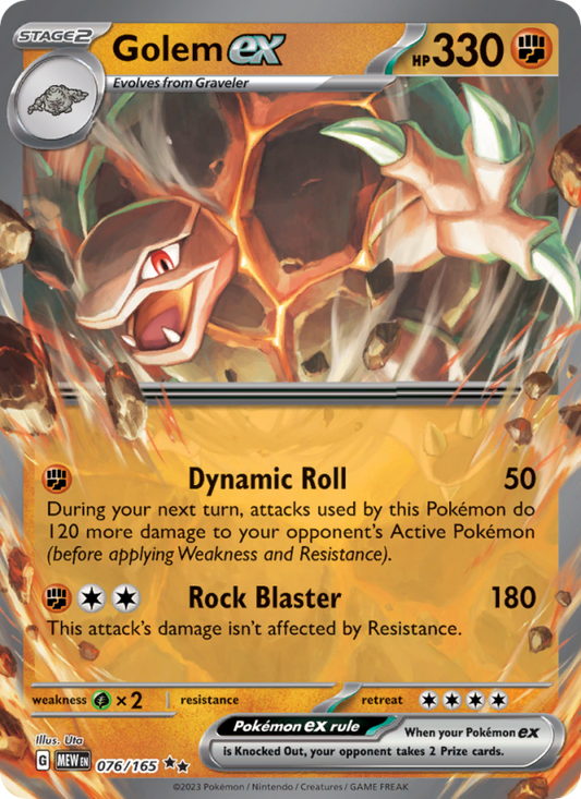 Golem ex (076/165) Holographic card image