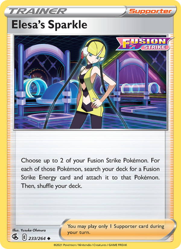 Elesa's Sparkle (233/264) Reverse Holo card image