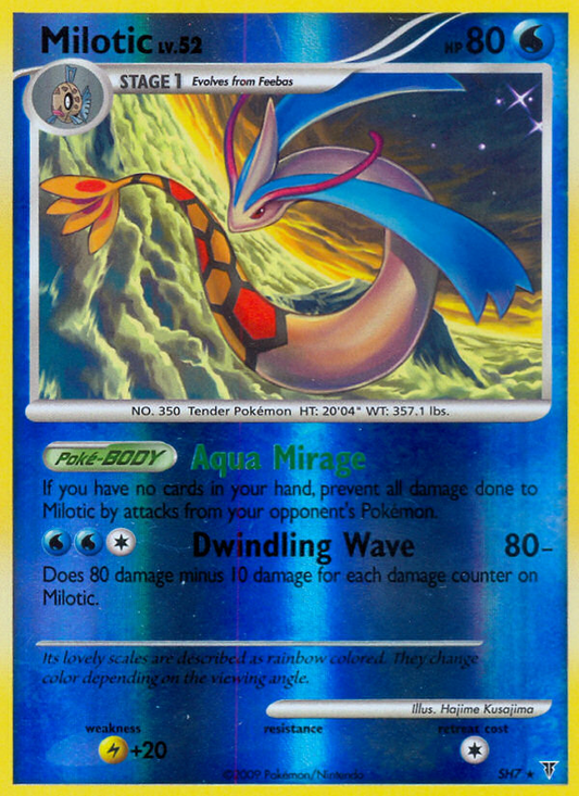 Milotic (SH7/147) Reverse Holo card image