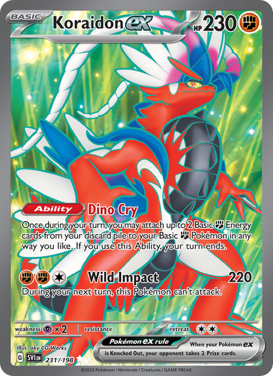 Koraidon ex (231/198) Holographic card image