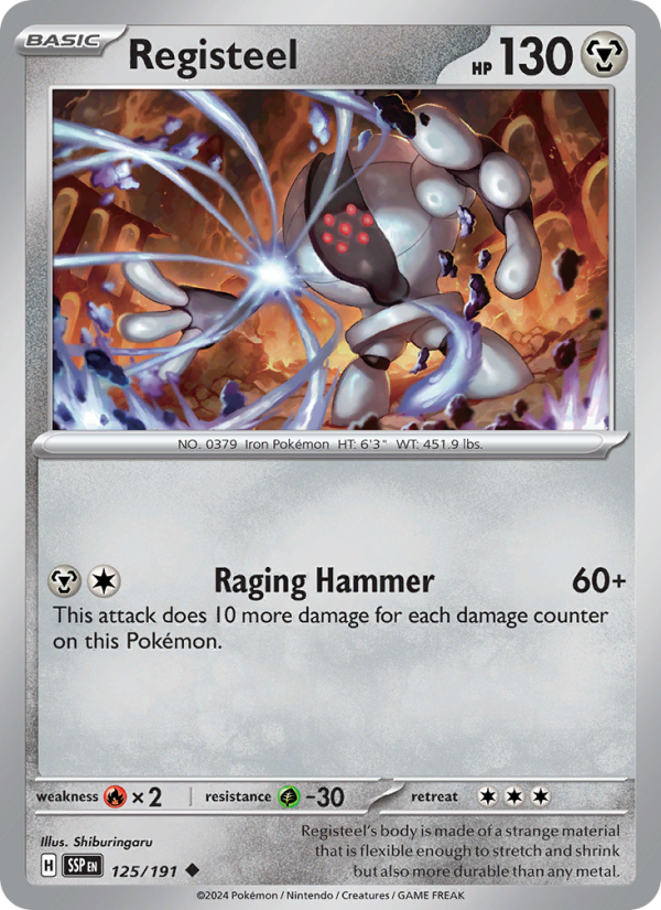 Registeel (125/191) Reverse Holo card image