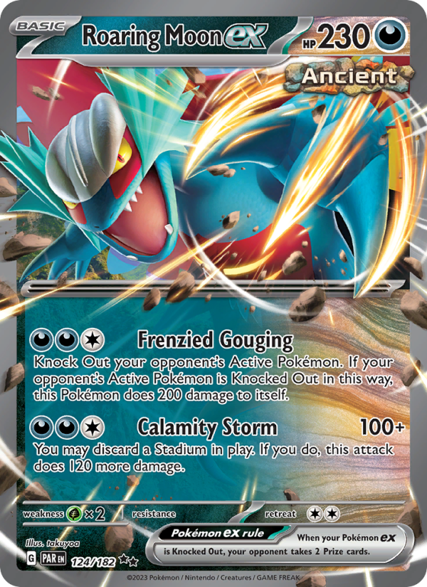 Roaring Moon ex (124/182) Holographic card image