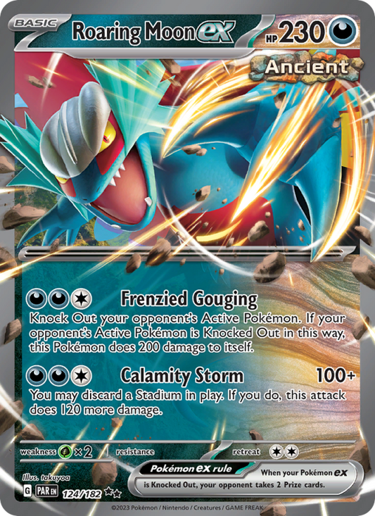 Roaring Moon ex (124/182) Holographic card image