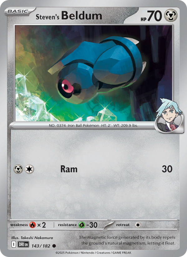 Steven's Beldum (143/182) Reverse Holo card image