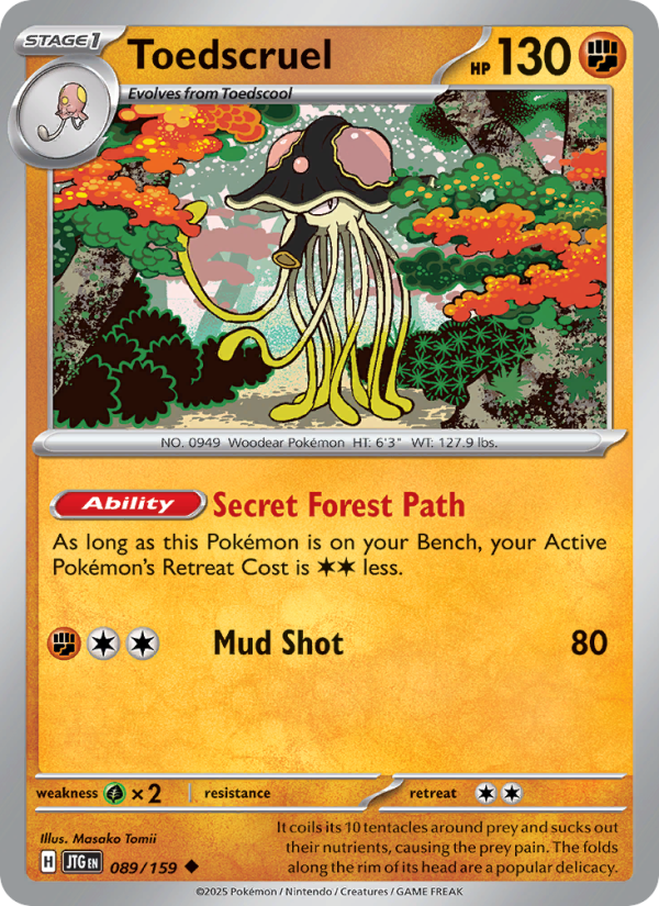 Toedscruel (089/159) Reverse Holo card image