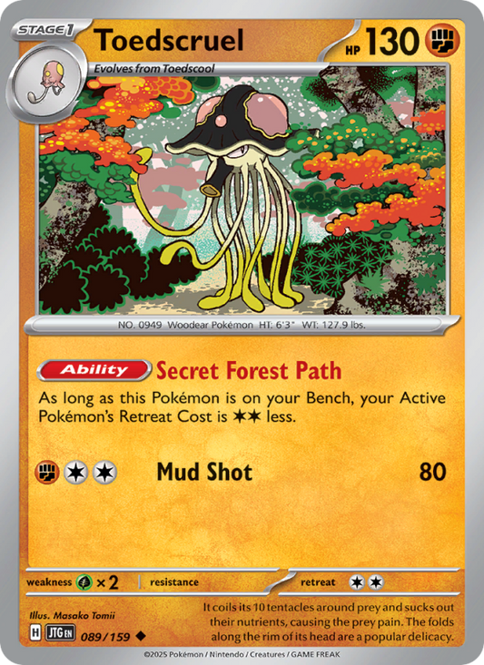Toedscruel (089/159) Reverse Holo card image