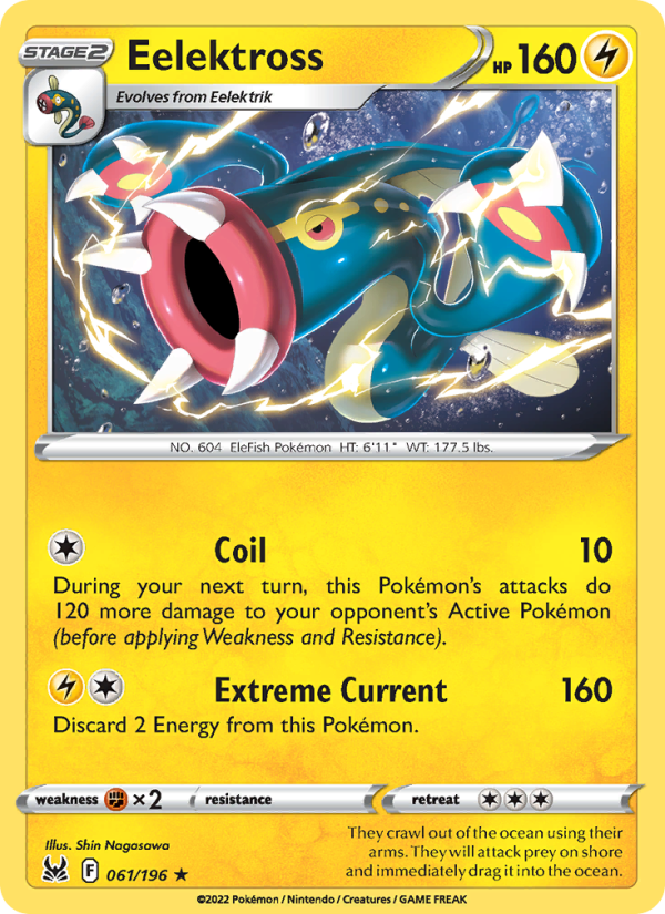 Eelektross (061/196) Reverse Holo card image