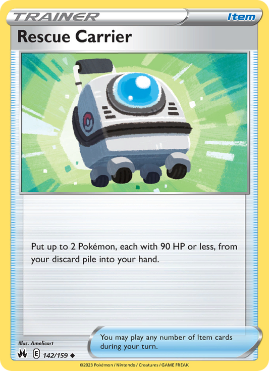 Rescue Carrier (142/159) Reverse Holo card image