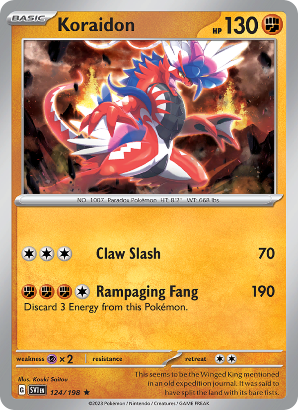 Koraidon (124/198) Holographic card image