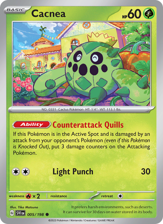Cacnea (005/198) Reverse Holo card image